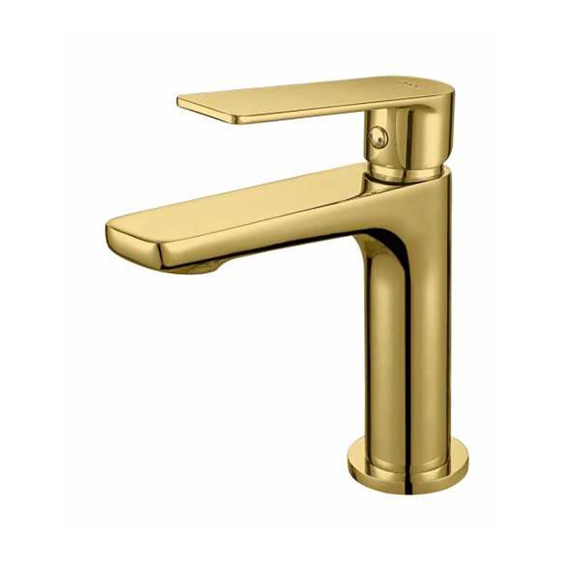 Grifo-monomando-lavabo-Ariadna-Oro-Cepillado